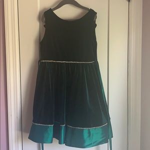 Macy’s emerald green dress
